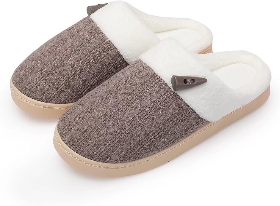 NineCiFun Women's Slippers Scuff Comfy Lightweight House Shoes Slip on Memory Foam Bedroom Slippers Indoor Outdoor Home Sh...