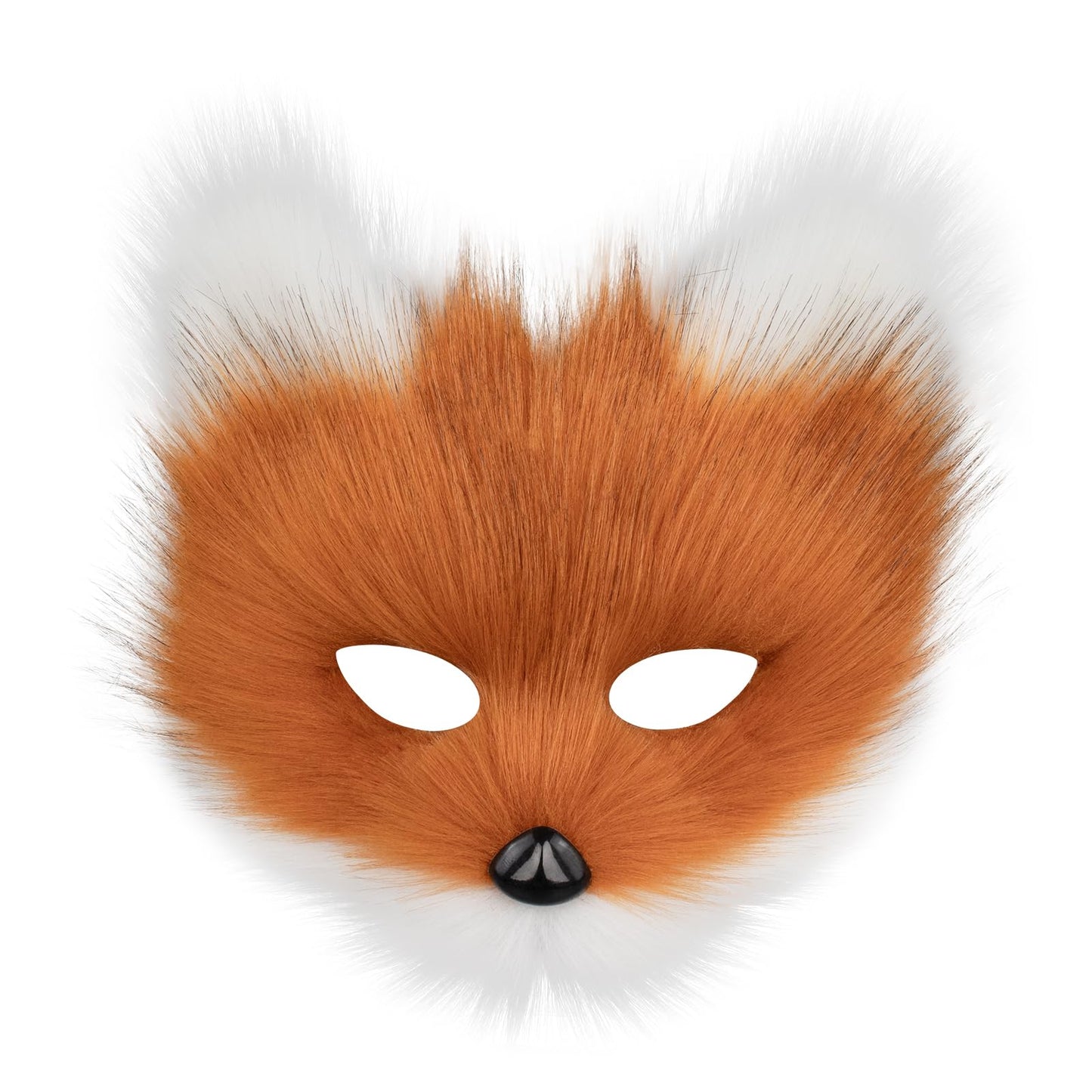 hbbhml Animal Fox Wolf Mask Halloween Party Cosplay Costumes Props Plush Cat Half Face Masks Carnival Christmas Masquerade
