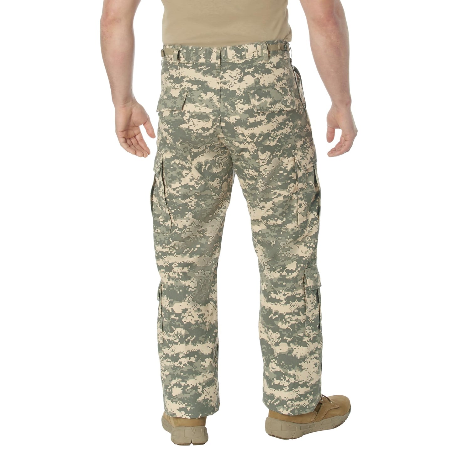 Rothco Vintage Paratrooper Cargo Fatigue Pants – Tactical Outdoor Comfortable Casual, ACU Digital Camo, XL