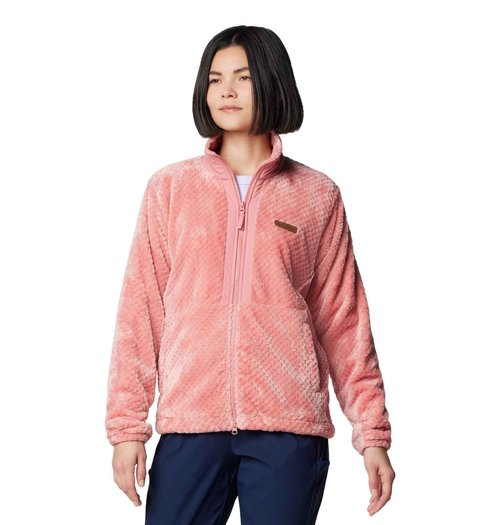 Columbia Women's Fire Side Full Zip III, Pink Agave, X-Large