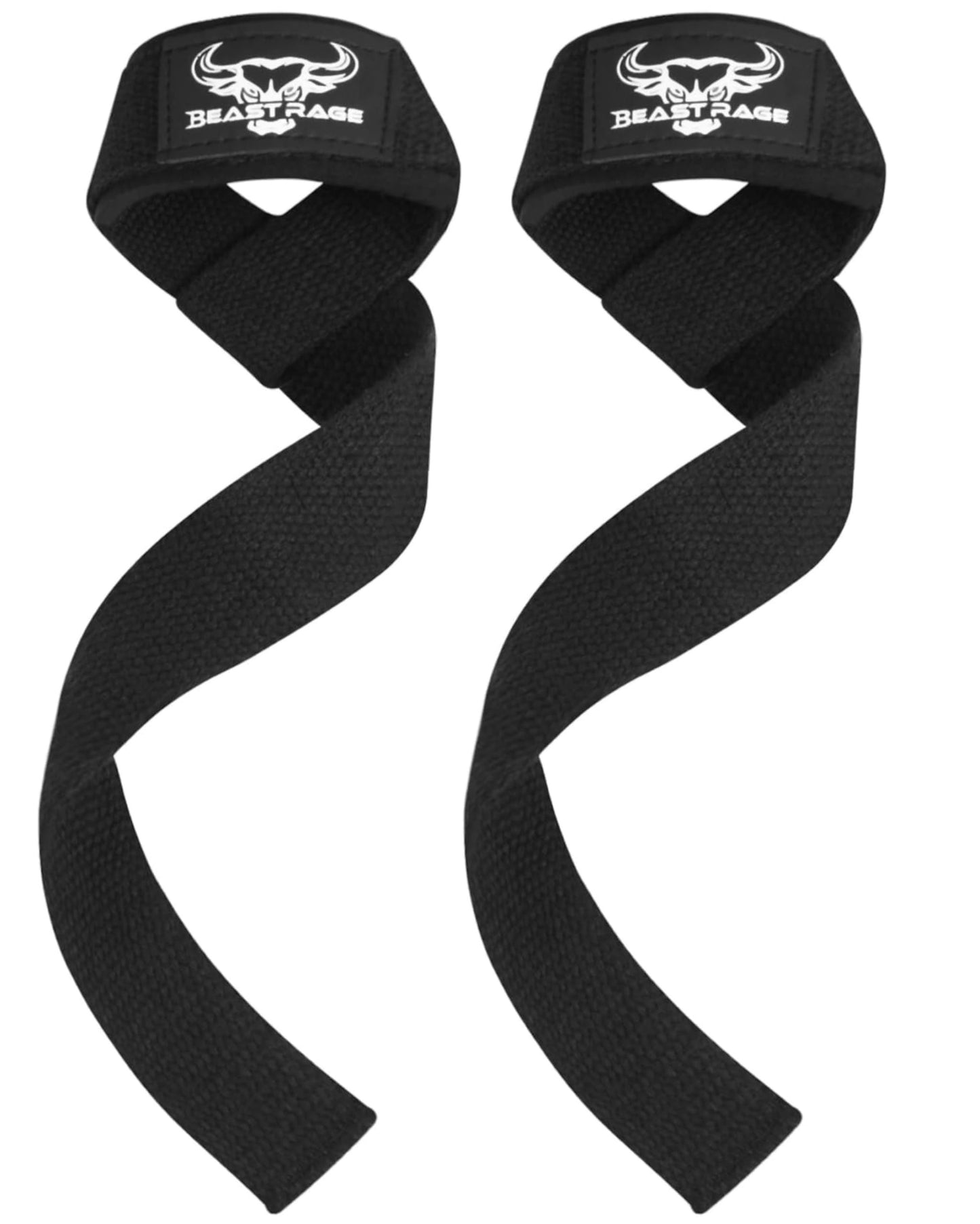 BEAST RAGE Lifting Wrist Straps for Weightlifting, Straps Gym Grip Power Workouts Lifting Straps Padded Cotton Men Women Wrap Lift, Deadlift Bodybuilding Weight Lifting Exercise Straps (Original)