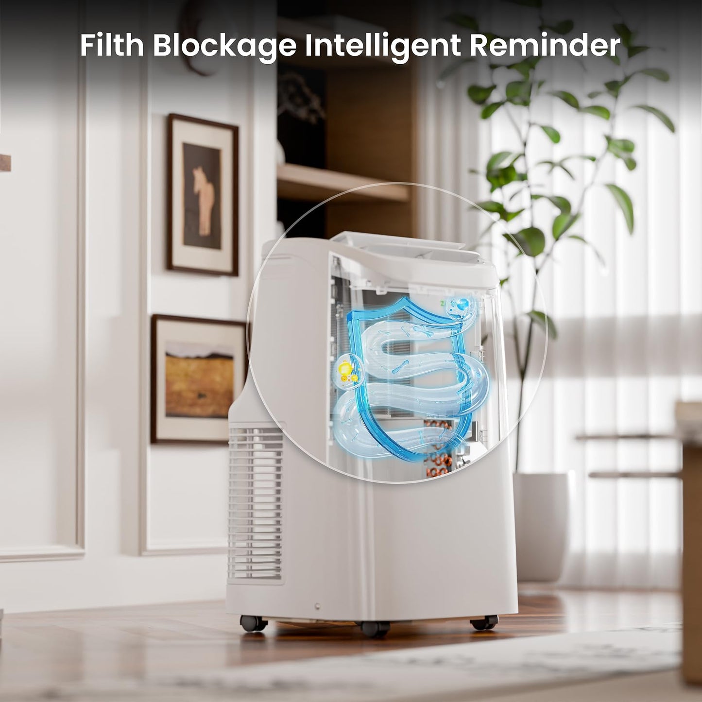 ZAFRO Portable Air Conditioners, 12000 BTU, 3 in 1 Portable AC with Drainage-free Cooling, Fan & Dehumidifier, Smart AC Unit with APP/Remote Control, 47dB Quiet, 24H Timer for Living Room, Bedroom
