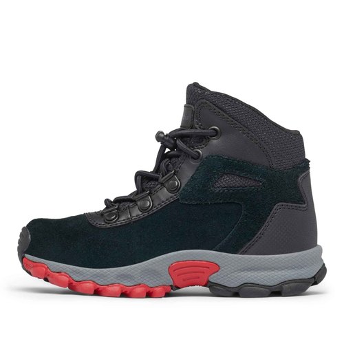 Columbia Youth Unisex Newton Ridge Amped, Black/Mountain Red, 11