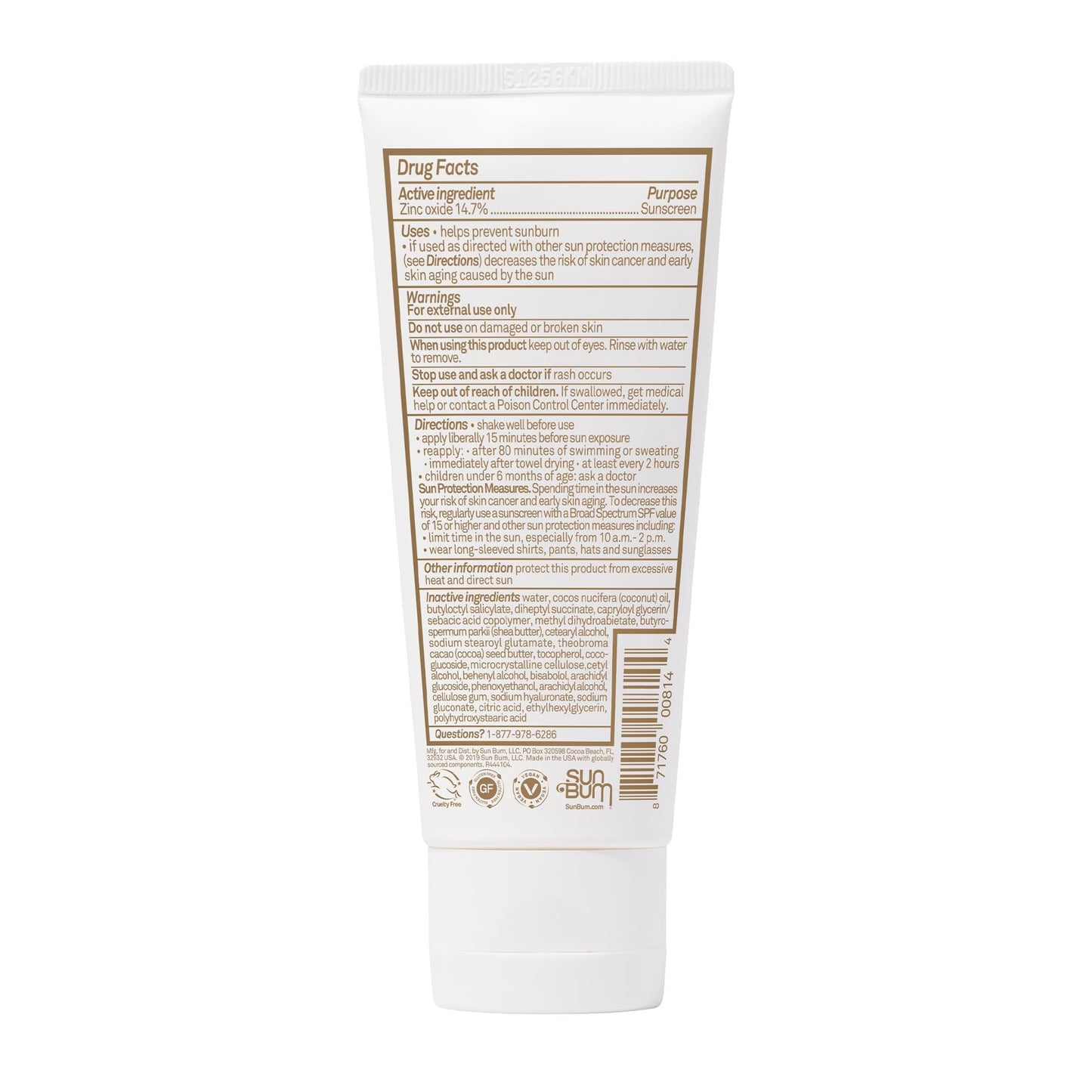 Sun Bum Mineral SPF 30 Sunscreen Body Lotion - Broad Spectrum Moisturizing Facial Sunscreen with Vitamin E - Vegan and Hawaii 10