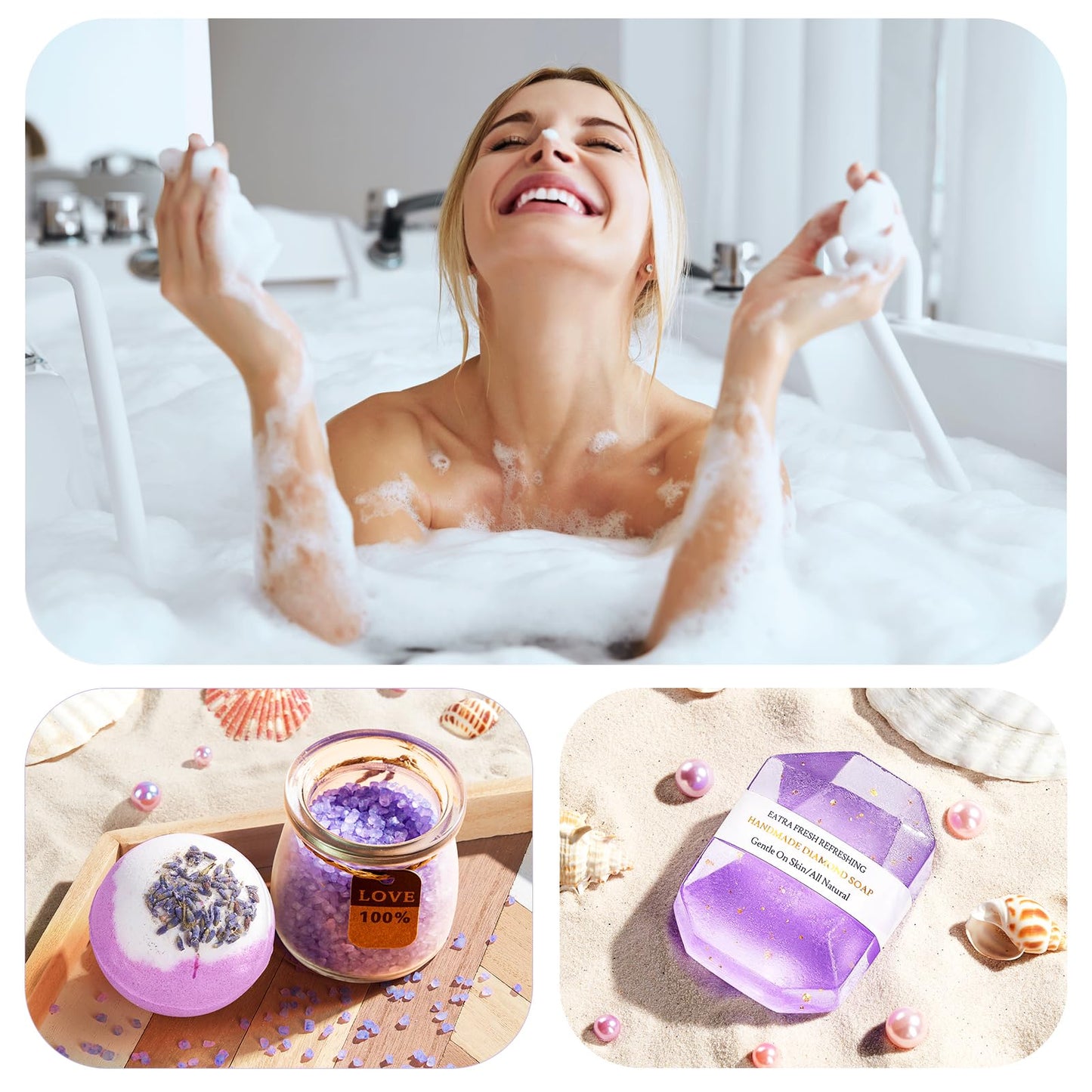 YFONG 8 Pcs Luxury Spa Gift Set for Women, Relaxing Happy Birthday Package for Mom Wife Her Best Friends Sister, Idea, 20 oz Tumbler – Ultimate Self-Care Get Well Soon Bundle Basket