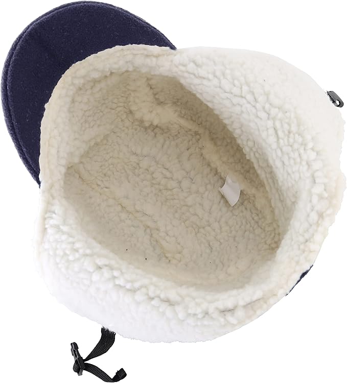 Connectyle Men's Sherpa Lined Warm Winter Hats with Visor Windproof Earflap Hat Outdoor Thermal Skull Cap Trapper Hat