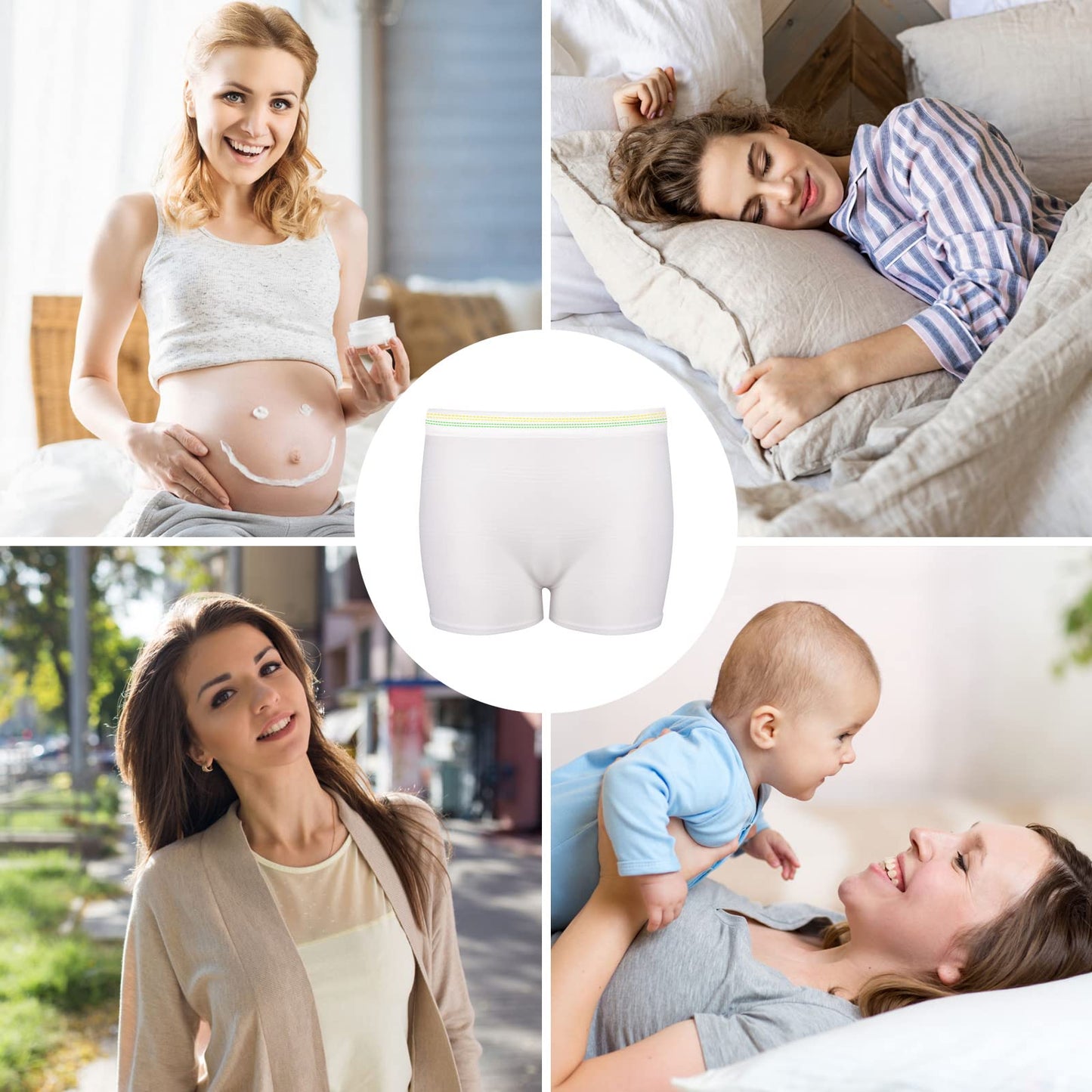 12 Pack Mesh Underwear Postpartum Must Have Hospital Provide Washable Breathable Undies for Delivery, Surgical,Traveling (S/M(12-38 in))