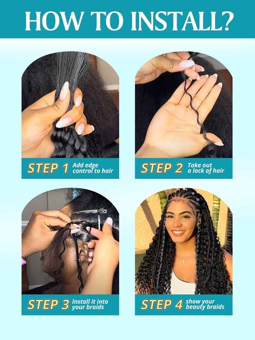 160g 5 Bundles/Pack Chocolate Brown Human Braiding Hair for Boho Braids 20 Inch Curly Boho Hair for Braiding Knotless 12A Deep Wave Bulk Bohemian Color 4