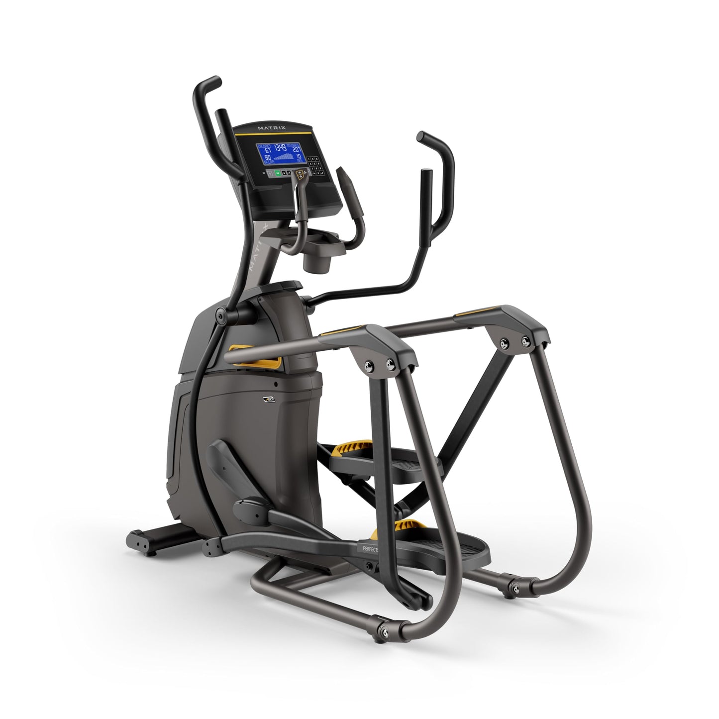 Matrix Fitness A50 Ascent Elliptical with XR | 8.5" LCD | Low Impact Workouts, Full Body Cardio, High Calorie Burn | Space Saving Compact Design, Suspension Elliptical with Adjustable Incline
