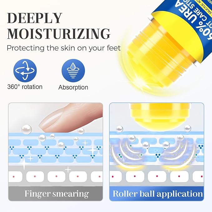 60% Urea Hydrating and Anti-Cracking Foot Cream, 2026 New Hand and Foot Cream Urea Moisturizer, Moisturising and Relieves Cracking and Dryness Foot Creams (2)