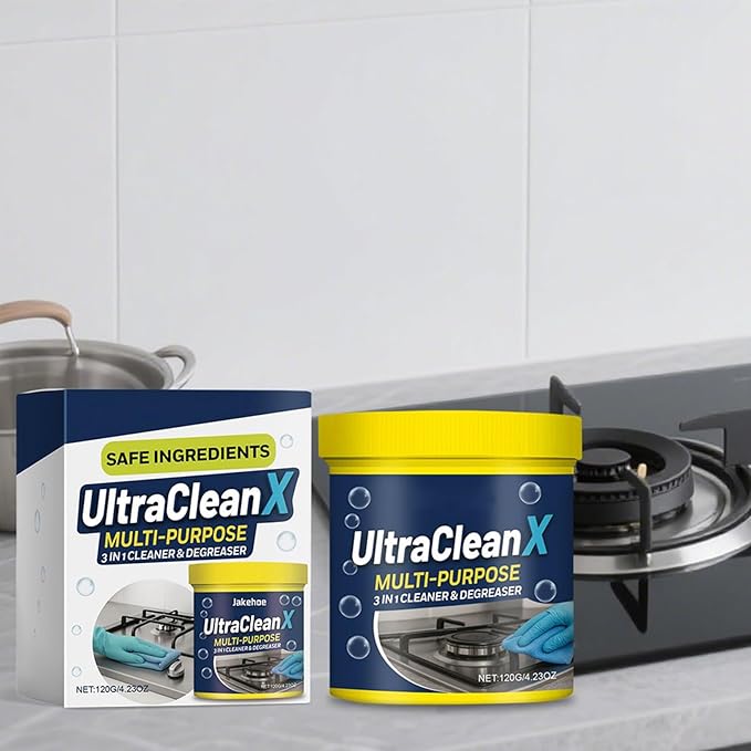Powder Cleaner – Toilet Cleaning Powder and Powered Cooker Degreaser for Bathroom, Kitchen, Household Use on Glass, Sink, Oven, Bathtub, Wall, Floor, Bowl, Daily Deep Cleaning