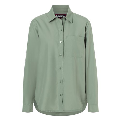 MARMOT Women's AirExchange UPF 40 Long Sleeve Shirt - Breathable, Moisture Wicking, Agate Green, Small
