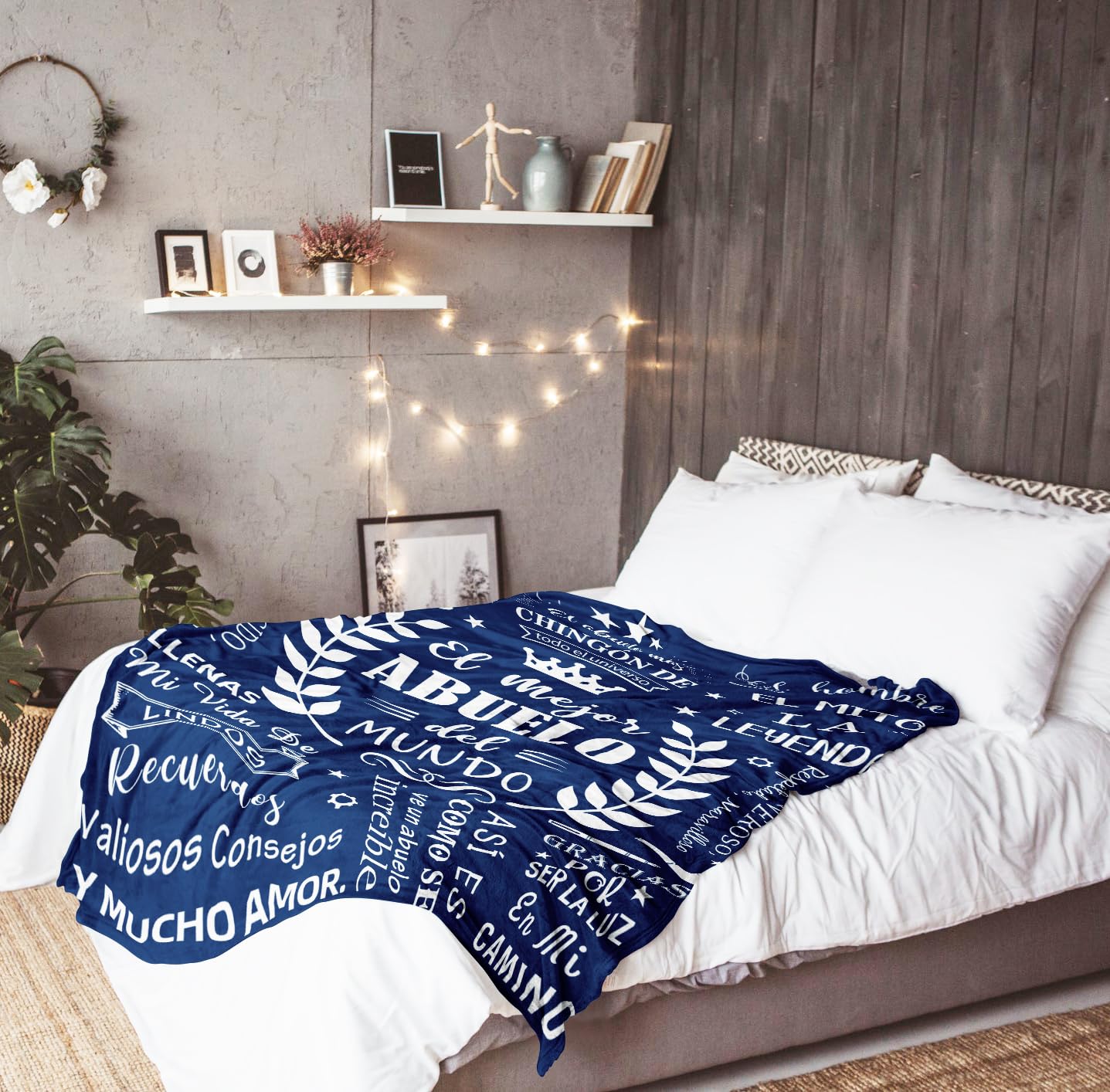 Nicetous Abuelo Gifts, Abuelo Blanket 50x60in, Regalos para Abuelo/Abuelito, Abuelito Gift, Mejor Abuelo del Mundo, Gifts for Abuelo, Abuelo Blanket Spanish, Abuelo Birthday Gifts
