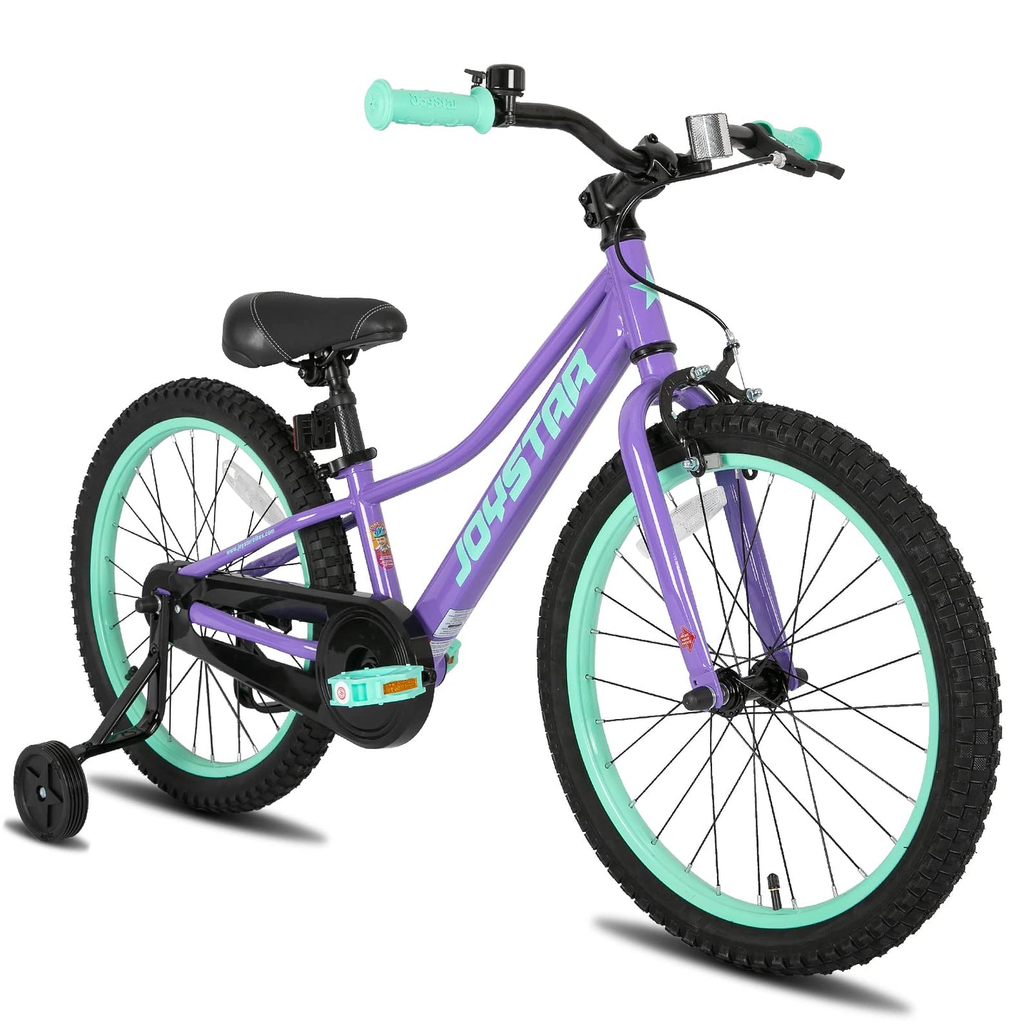 JOYSTAR 20 Inch Girls Bike with Training Wheels for 6-12 Years Old Children 20" Girls Mountain Bikes for Kids Early Rider Kids' Bicycles Purple