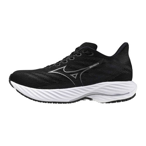 Mizuno Women's Wave Rider 28 Running Shoe | Neutral Running Shoe | Black-Harbor Mist | US Womens 9