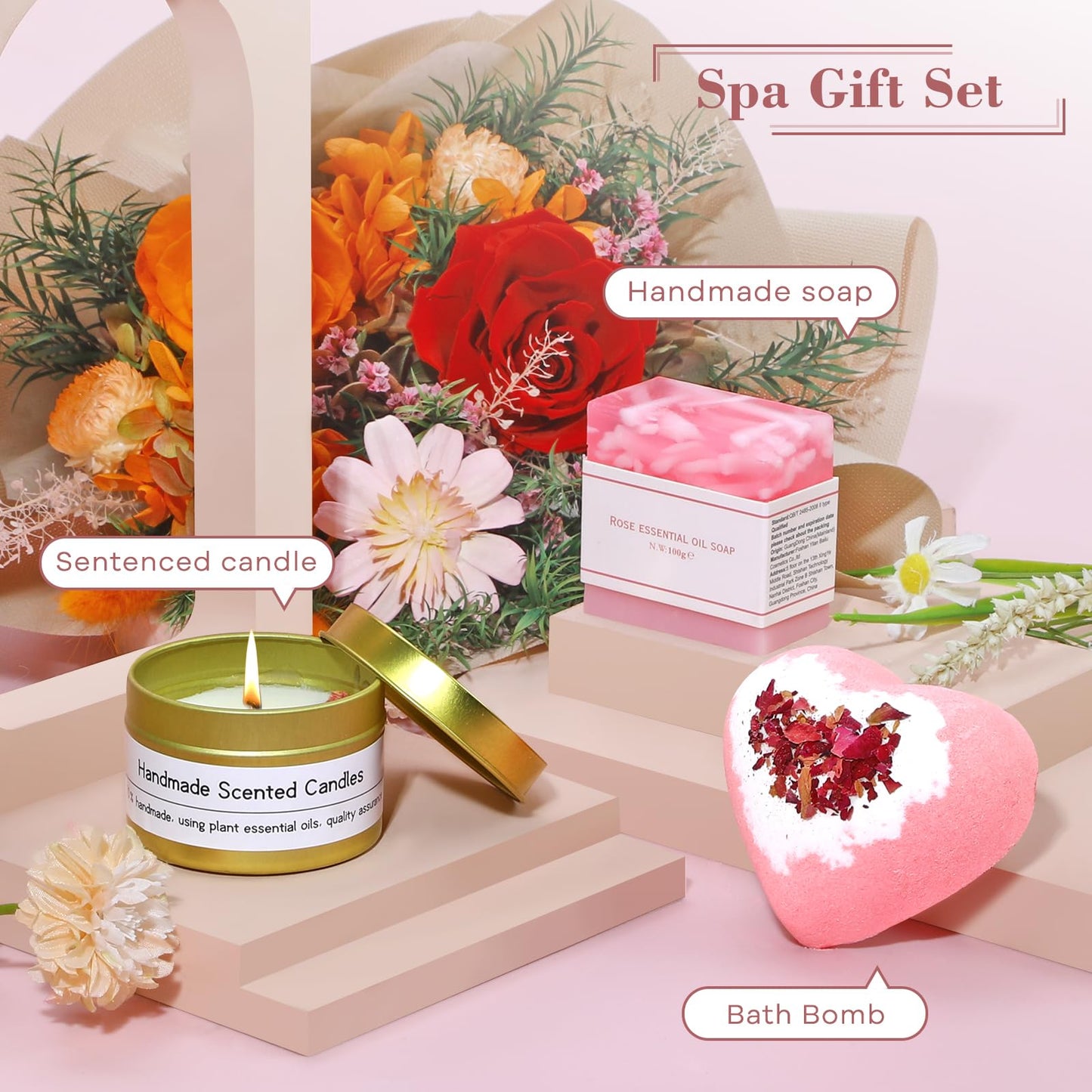 Birthday Gifts for Women Self Care Gifts Get Well Gift Baskets for Women Spa Relaxation Gift Sets Christmas Holiday Inspirational Gifts for Friend Mom Sister Daughter Girlfriend Her Wife Anniversary