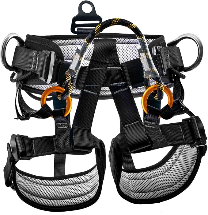 HandAcc Climbing belts, Thicken Professional Large Size Safety Seat Belts for Tree Climbing, Rescuing Work, Rappelling and...