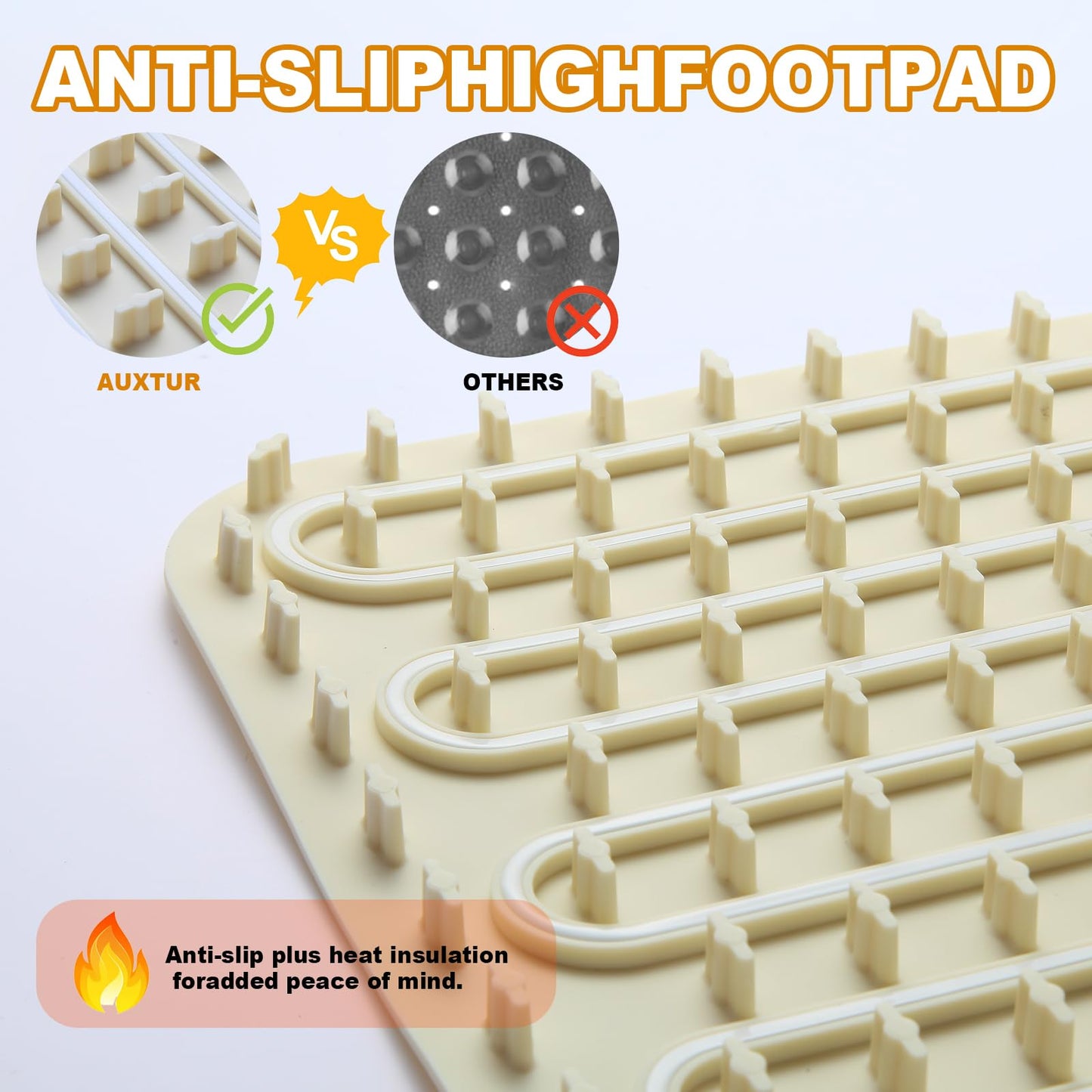 31.8 inches Silicone Warming Mat for Food,248℉ Fast Full Surface Heating Electric Warming Tray, 9 Level Temperature Adjustable Warming Kitchen Mat, Roll Up Food Warmer Mat for Countertop