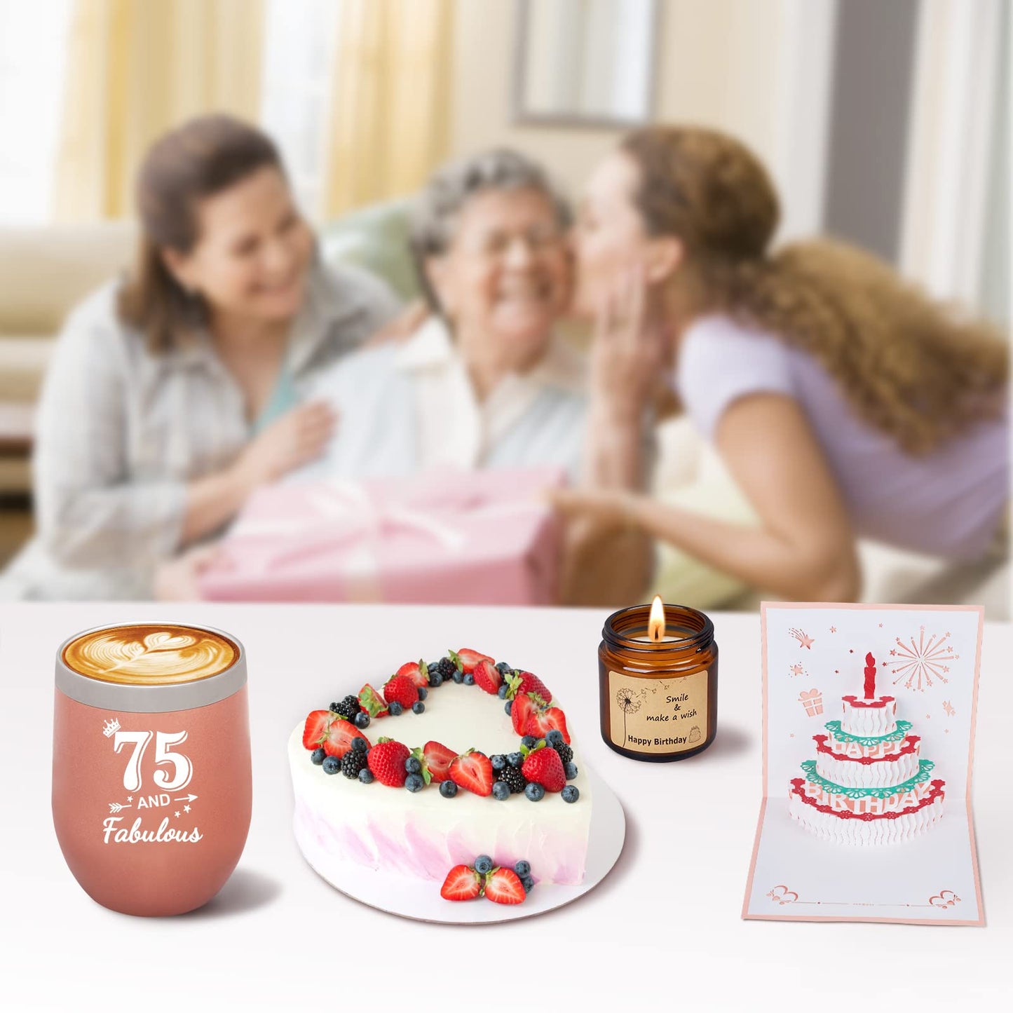 75th Birthday Gifts For Women, Happy 75th Birthday Gifts For Her Best Friend Mom Sister Wife Turning 75, Gift For 75 Year Old Woman Birthday Unique, Funny Birthday Gift Box Ideas