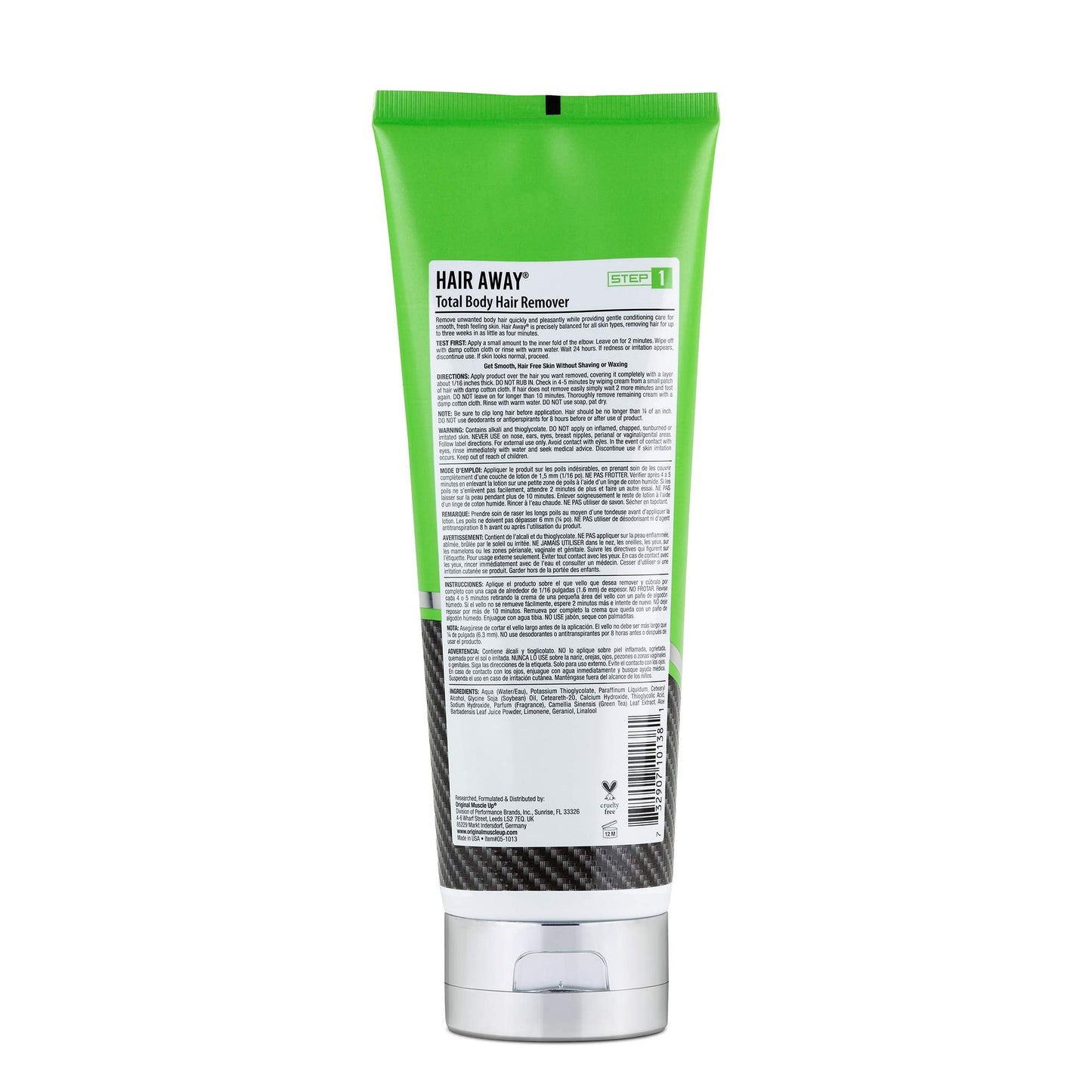 Pro Tan, Hair Away, Total Body Hair Removal, Gentle Formula, No Burning, No Razors, 8 oz.