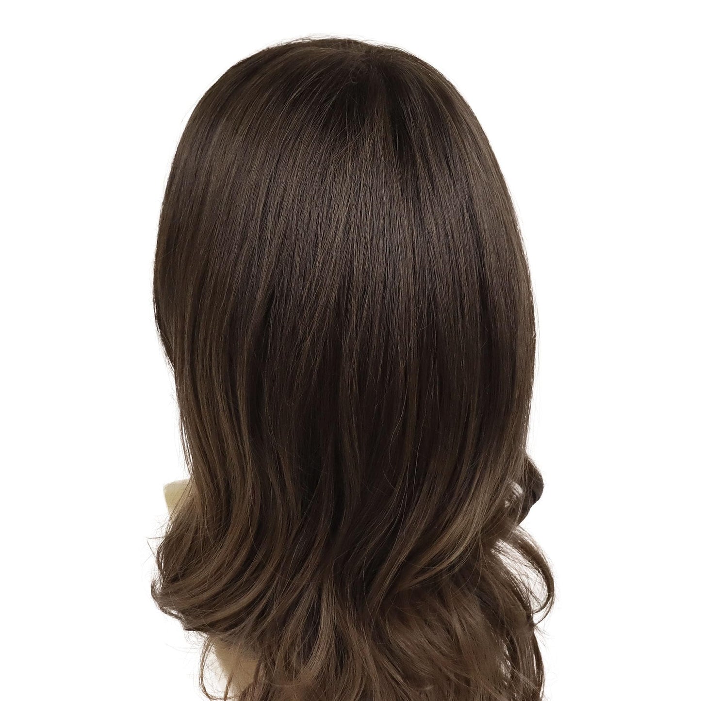 GNIMEGIL Sophisticated Long Wavy Cosplay Wig for Men in Rich Brown Natural Curly Wig Gentleman Halloween Costume Roleplay Wigs B