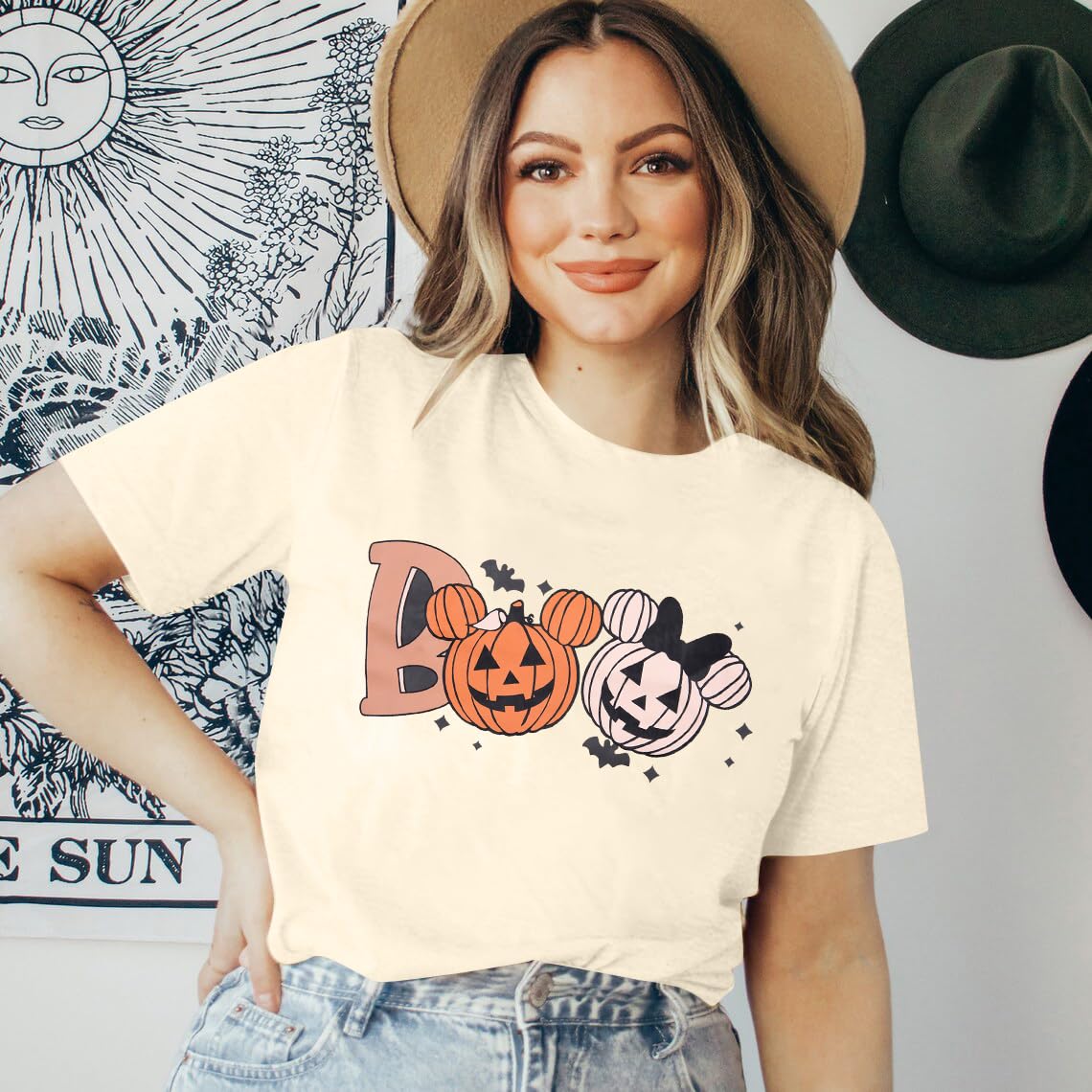 Halloween Party Shirt Woman Magical Halloween Shirts Boo Tshirt Pumpkin Print Tees Casual Vacation Short Sleeve Tops