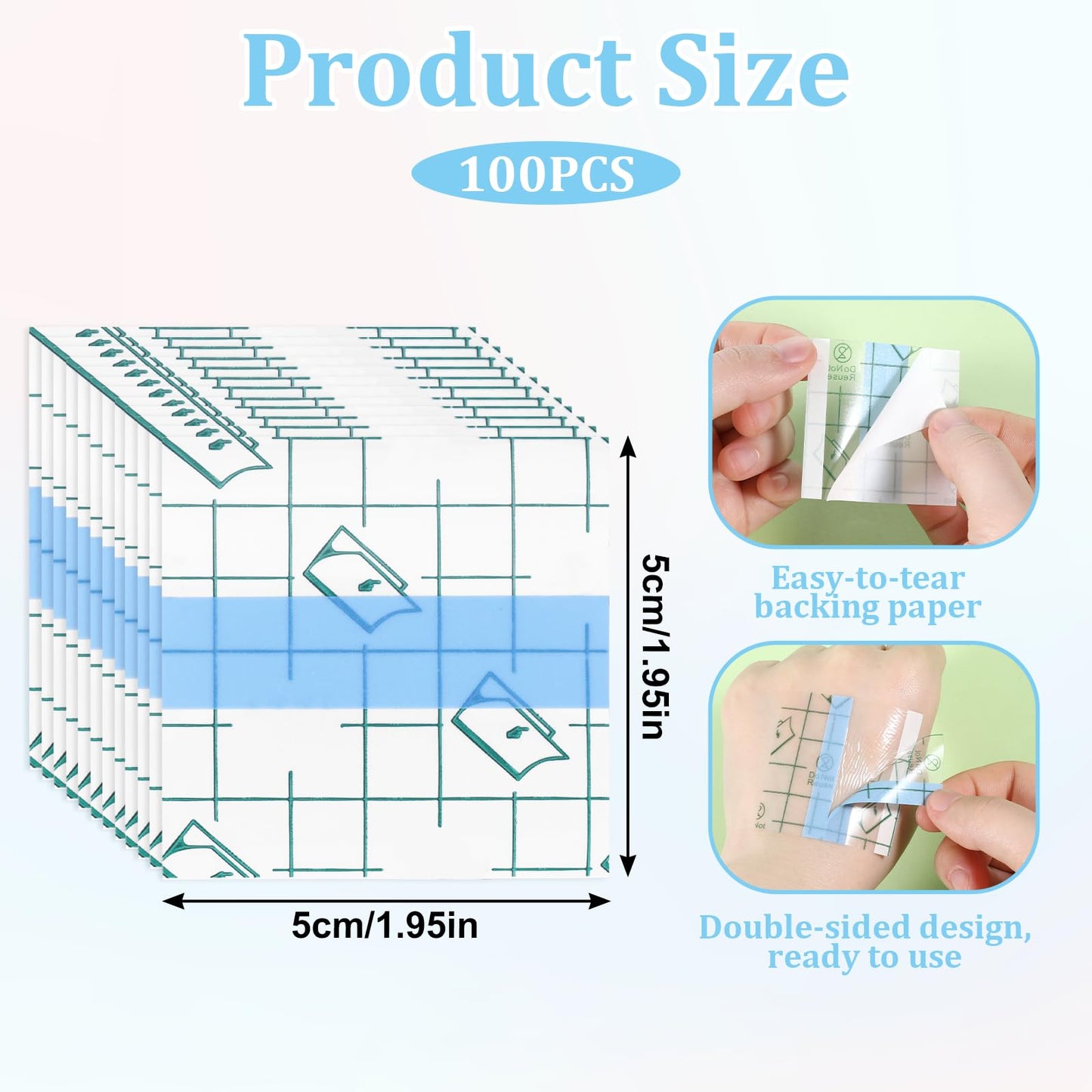 100 PCS Makeup Hand Palette Sticker, Single Use Makeup Mixing Palette Paper Make-up Artist Must Haves Disposable Cosmetic Tray A