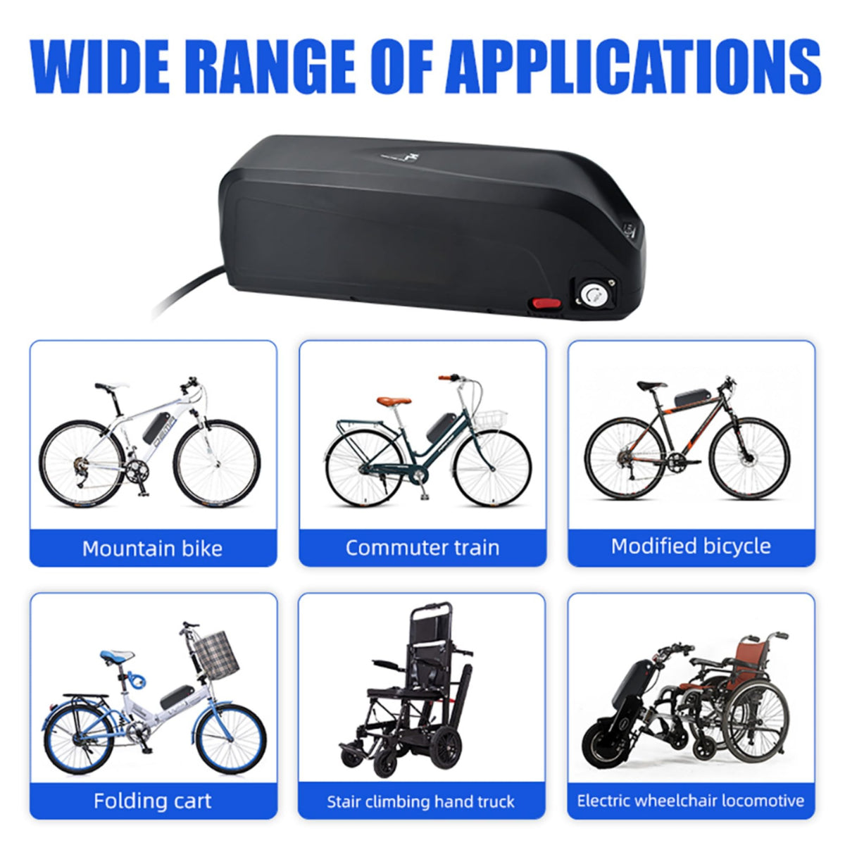 Zrpownum1 48v 15ah Electric Scooter hailong Ebike Battery for 1500W 750W 1000W Motor Kit - Lithium Ion Batterie 48V for Motor - 48Volt Electric Bicycle Battery (48V 21Ah 0-1500W)