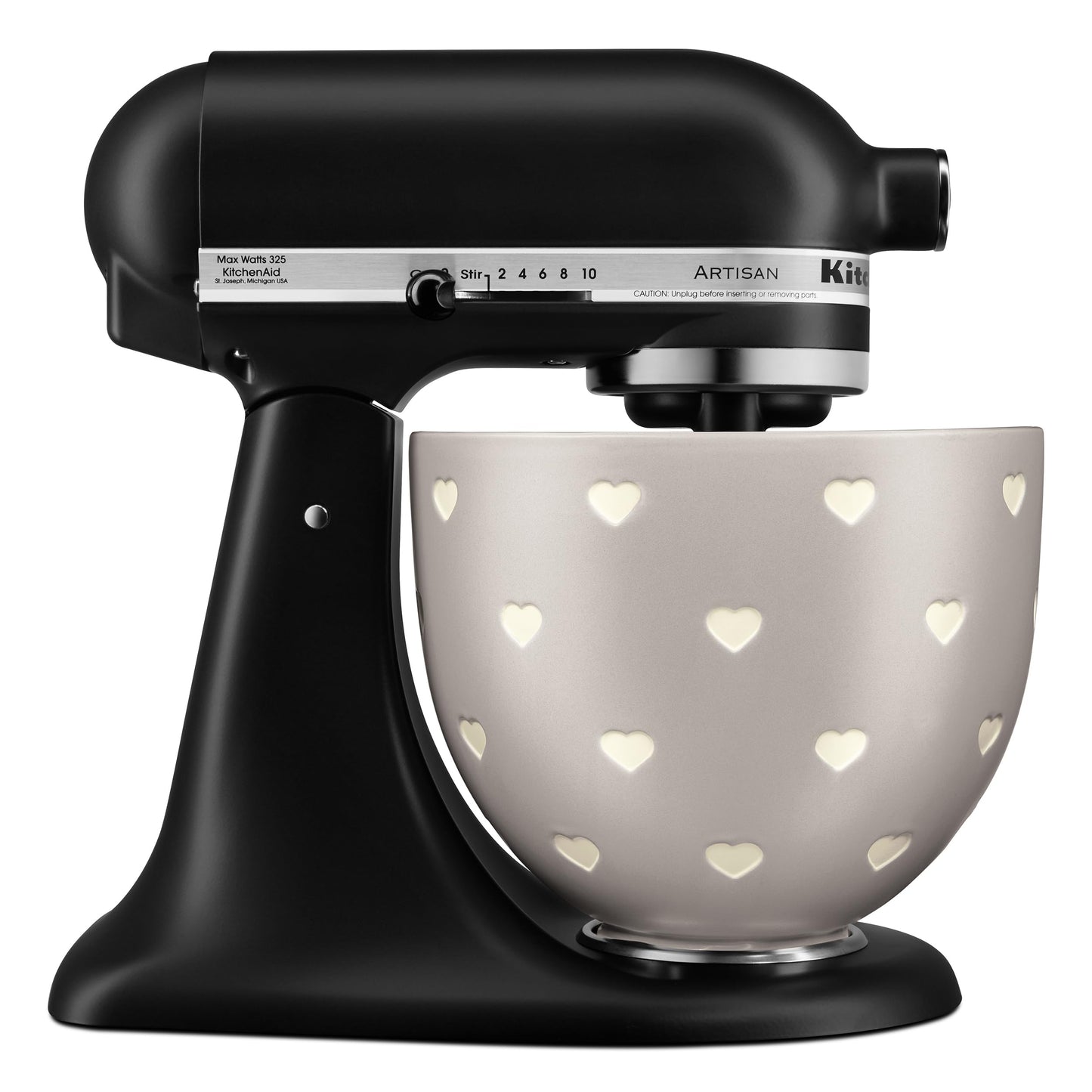 KitchenAid 5-Quart Layered Hearts Ceramic Bowl for KitchenAid Tilt-Head Stand Mixer