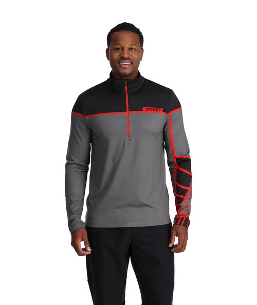 Spyder Men's Capitol Zip T-Neck, Polar