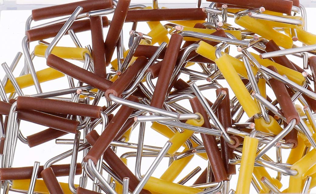BOJACK 14 Vaules 840 pcs 2-125mm Solderless Flexible Breadboard Connecting Line Cables Breadboard Jumper Wires kit