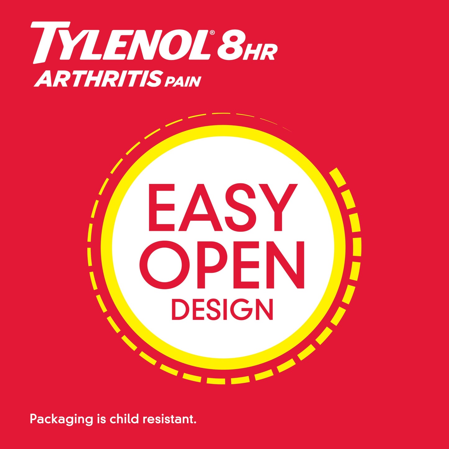 Tylenol Acetaminophen 650mg Extended Release Caplets, 8 Hour Arthritis Pain Relief, Joint Pain Reliever, Fever Reducer, Fast & Long-Lasting Relief, Oral Medicine for Minor Aches, 225 Count