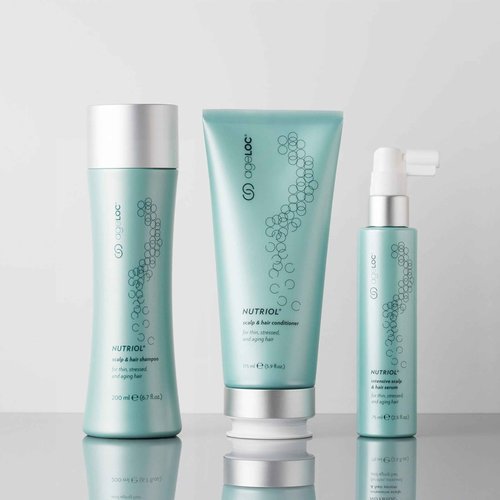 Nu Skin ageLOC Nutriol Scalp & Hair Serum | Nourishing Formula for Fuller, Thicker, and Healthier Hair | Antioxidant | Non-Greasy Serum | Scalp Care, Daily Hair Serum | 75ml