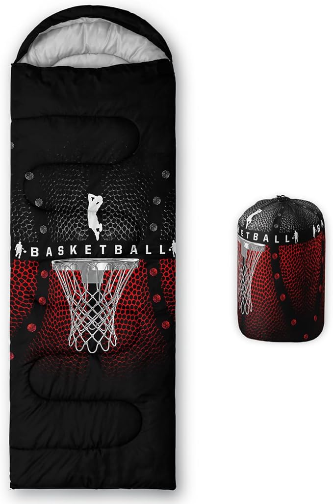 Axolotl Gamepad Sleeping Bag,3 Season Warm and Cool Weather Game Console Sleeping Bag for Boys Teens,Waterproof Lightweigh...