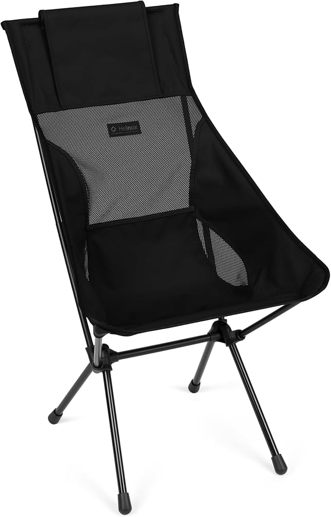 Helinox Sunset Chair Lightweight High-Back Collapsible Camping Chair Blackout, 3.4Ibs Outdoor Chairs, Picnic Chair, Portab...