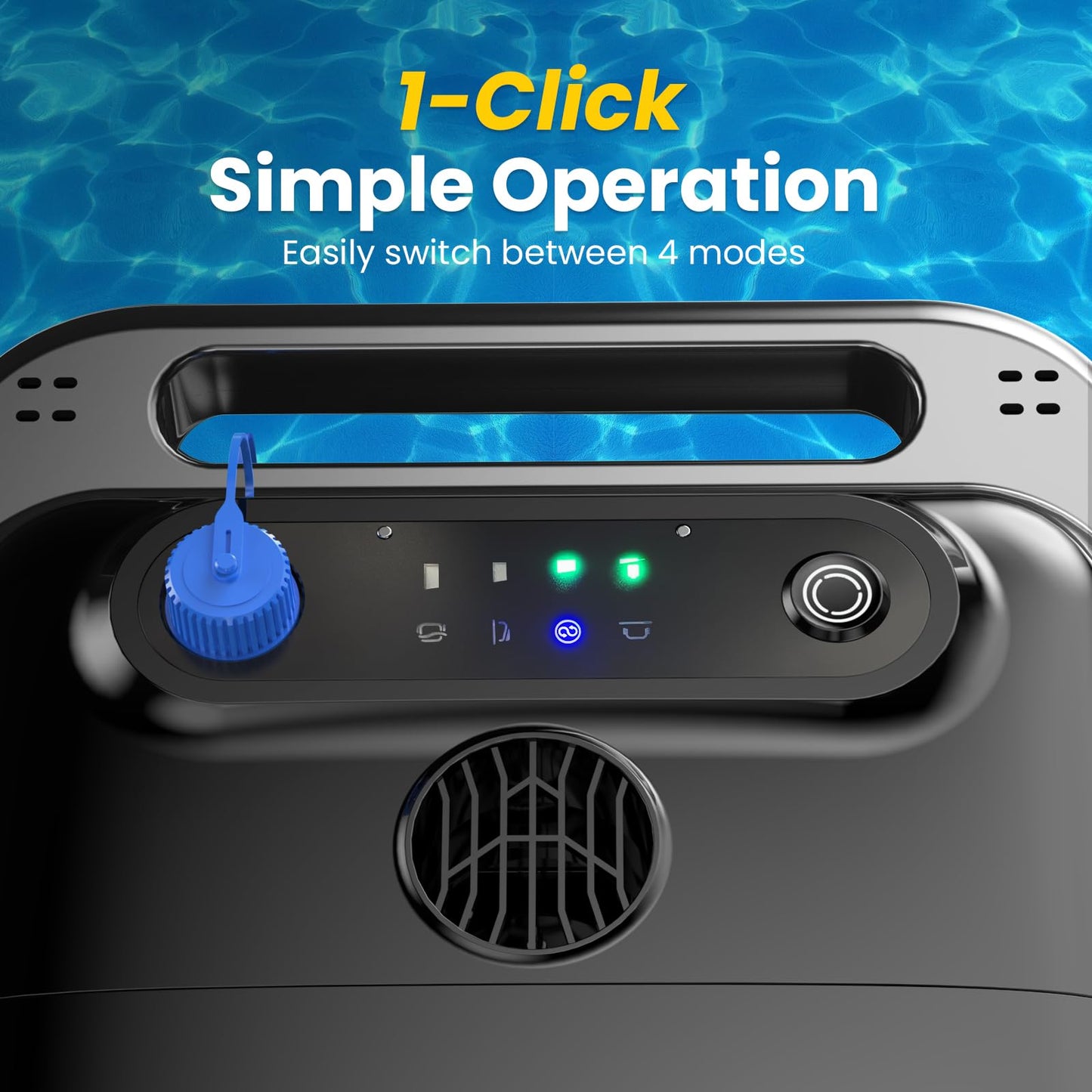 OUCAXIA Y50S Robotic Pool Vacuum, Cordless Pool Vacuum for Inground Pools with Smart Path Navigation Powerful Scrubber Brush for Floor/Wall/Waterline/All Cover Cleaning