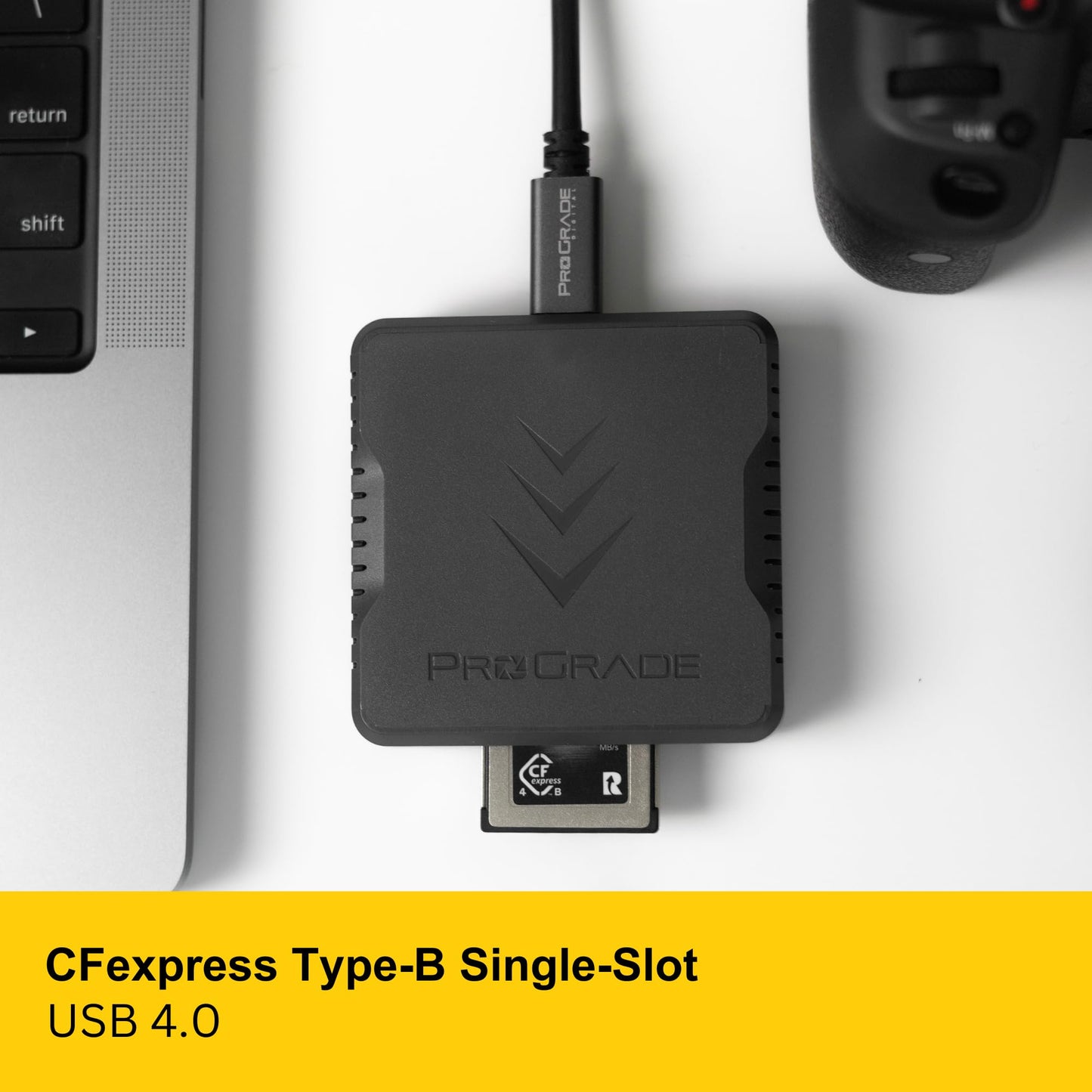 Cfexpress Type B Single-Slot Memory Card Reader By Prograde Digital | Usb 4.0 For Professional Filmmakers, Photographers, Conten