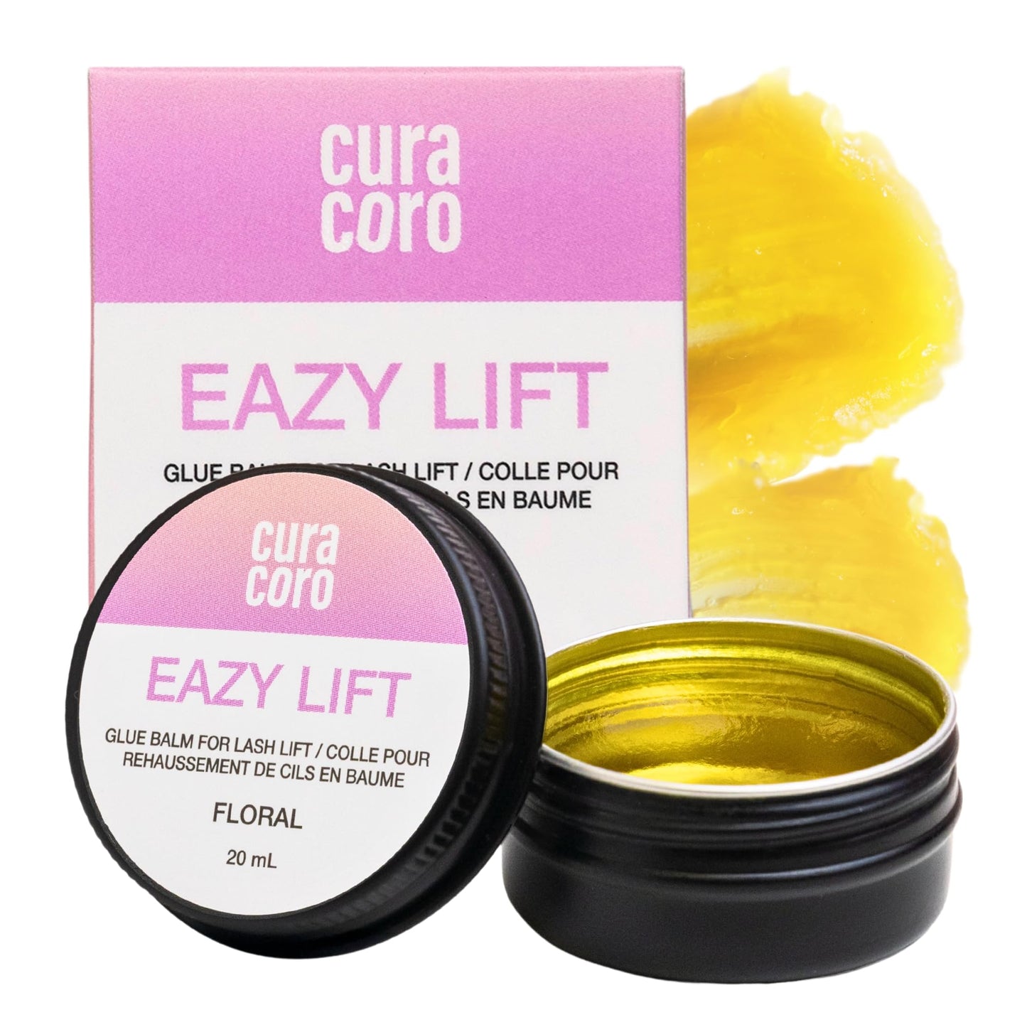 Curacoro Eazy Lash Lift Glue Balm, Nourishing Lash Lift Adhesive for Eyelash Curling & Lamination | Hydrating, Long-Lasting Lash