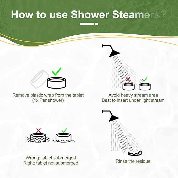Shower Steamers Aromatherapy Birthday Gifts for Women Travel Essentials, 8 Pcs Lemon Mint, Bath Bombs Shower Bombs with Natural Essential Oils, Relaxation Home SPA