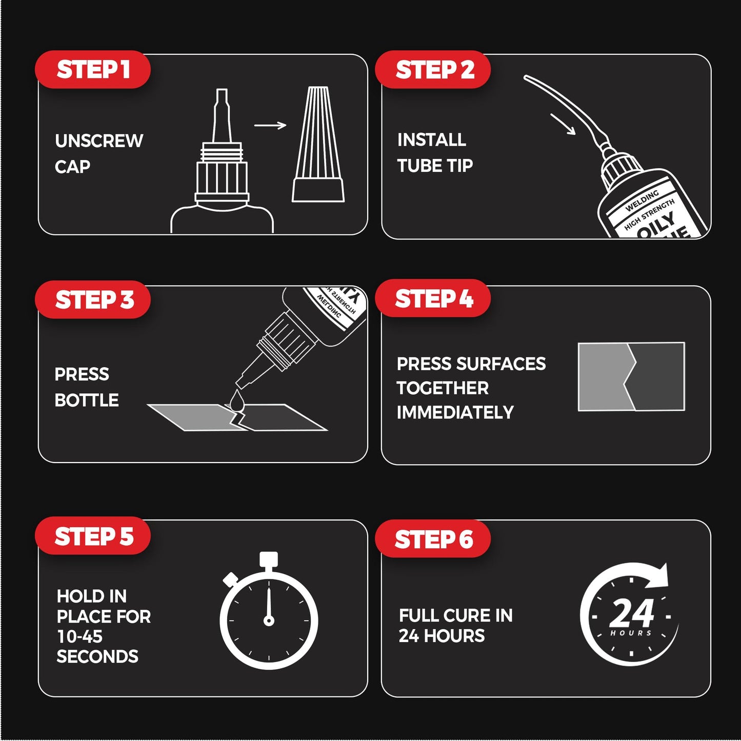 3 PCS Welding High-Strength Oily Glue, Welding Super Glue Gel Instant Adhesive Powerful Universal Glue for Metal, Plastic, Wood, Glass, Ceramics, Leather