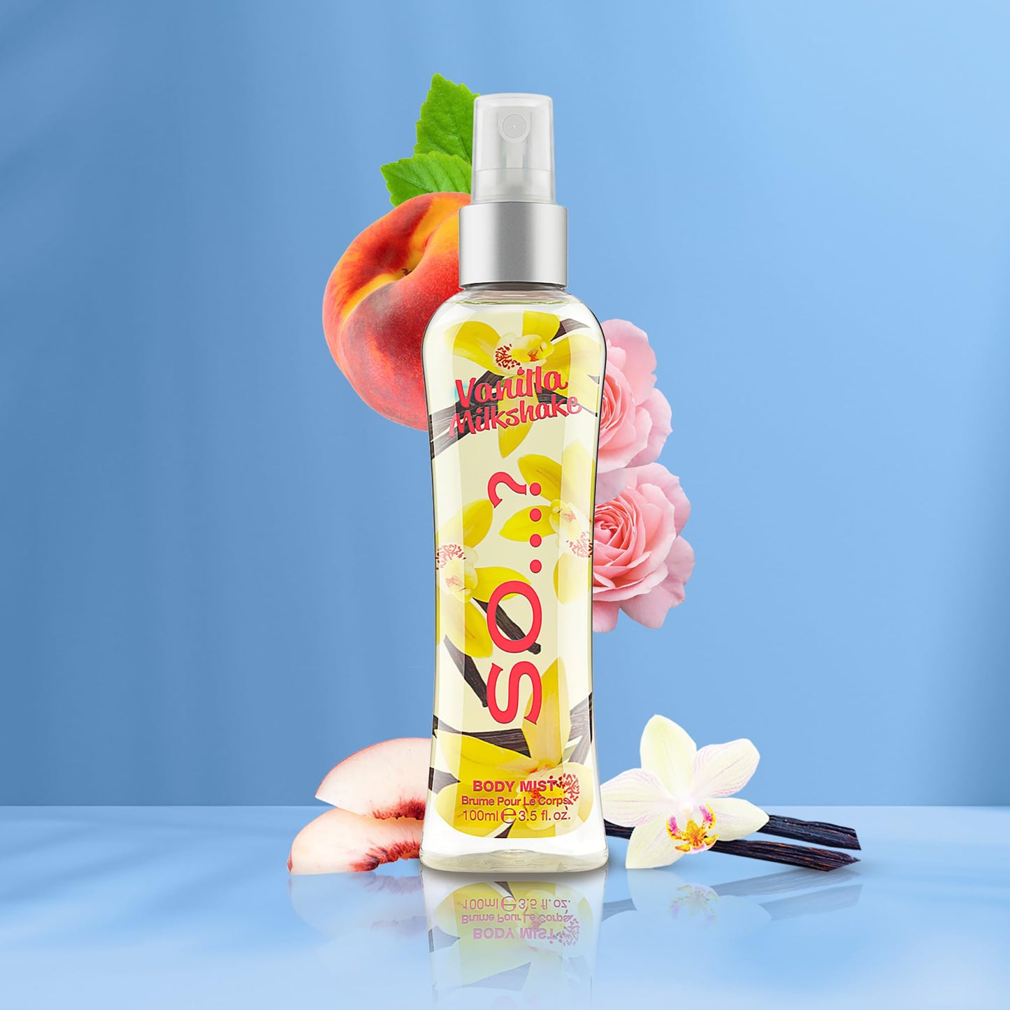 So...? Unique Body Mist - Vanilla Candy for Women - 5.1 oz Body Mist - Pack of 2