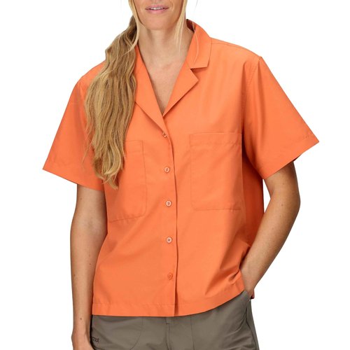 MARMOT Women's AirExchange UPF 40 Short Sleeve Camp Shirt - Lightweight Breathable Quick-Dry, Pomelo, X-Small