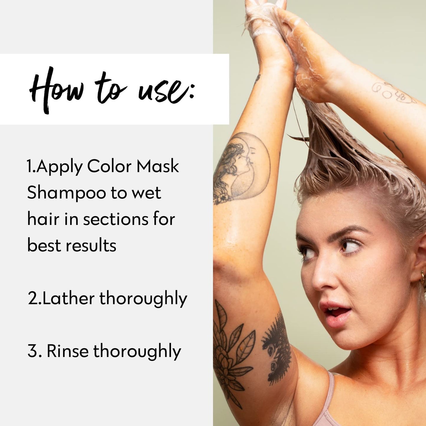 FOUR REASONS Color Depositing Shampoo for Color Treated Hair - Platinum Blonde/Grey, Sulfate Free Grey Hair Toner, , 8.45 Fl Oz