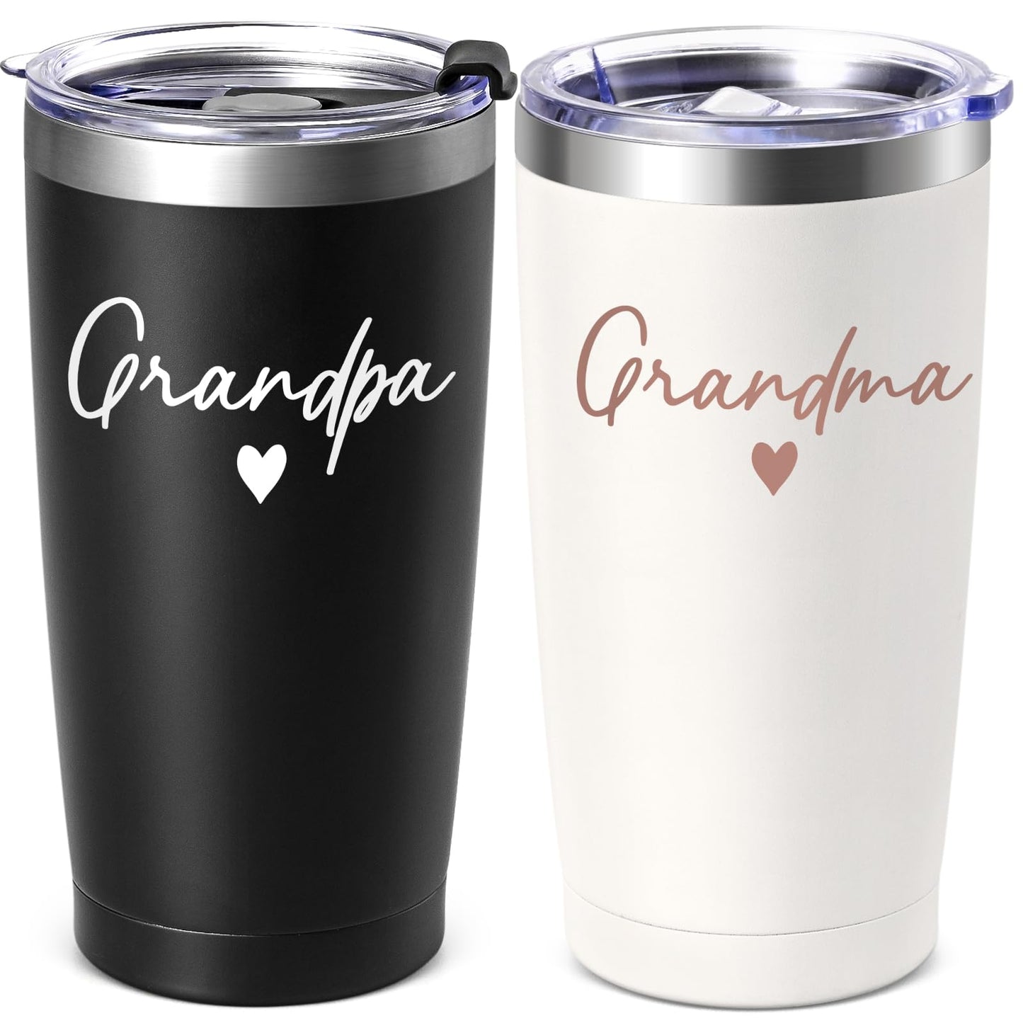 Lifecapido Gifts for Grandparents, Grandparents Gifts, Grandma Grandpa 20oz Tumbler Set, Grandma Grandpa Gift, Grandparent Christmas Birthday Mothers Day Gift for Grandparent