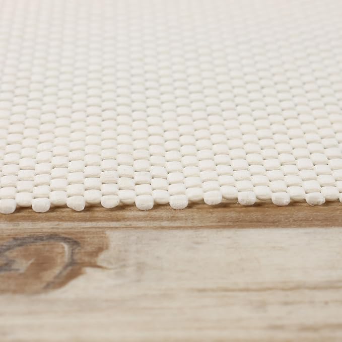 Superior Rio Reversible Rug Pad, Non-Slip, Non-Skid, Thick Mesh Design, Floor Protector, Padding, Furniture Gripper Mat, Slide Stopper, Foam Grip, Polymer Coated Polyester, 6' x 9', Cream