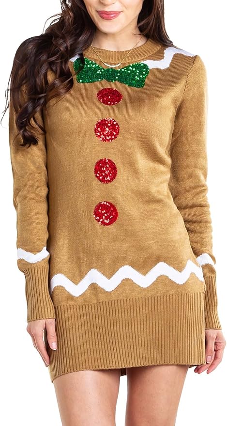 Tipsy Elves Christmas Sweater Dresses for Women - Cute Winter Themed Dresses - Instant Holiday Outfits