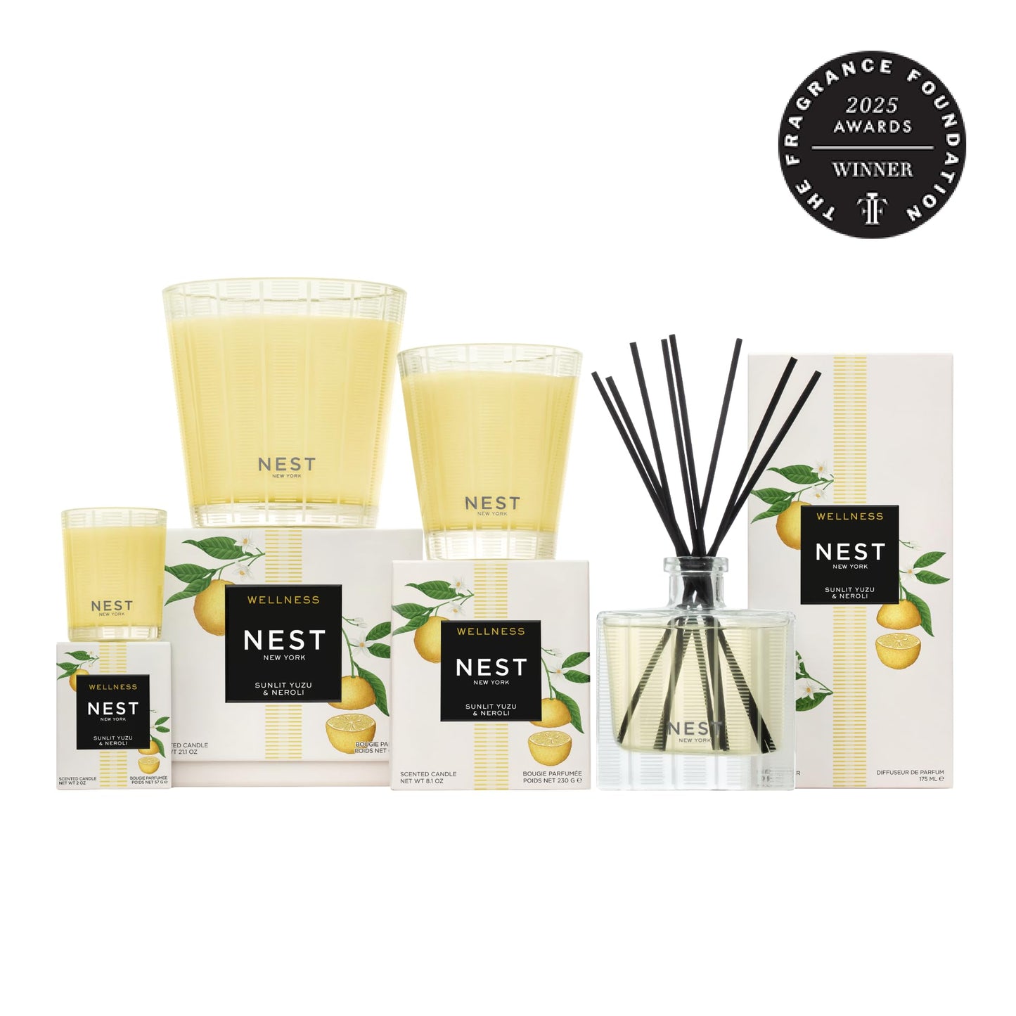 NEST New York Liquid Soap, Sunlit Yuzu & Neroli - 10 fl oz - Cleanses & Nourishes Skin - Approx. 300 Pumps Per Bottle - Gluten F