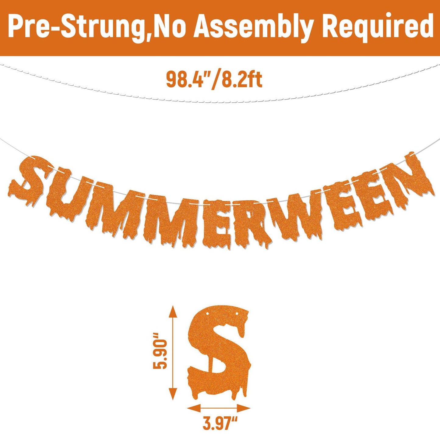 Summerween Banner, Summer Halloween Party Decorations, Halloween In Summer Decor