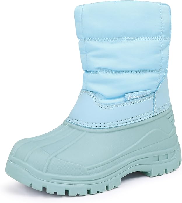 FANTURE Boys Girls Snow Boots Winter Waterproof Resistant Cold Weather Outdoor Shoes (Toddler/Little Kid)