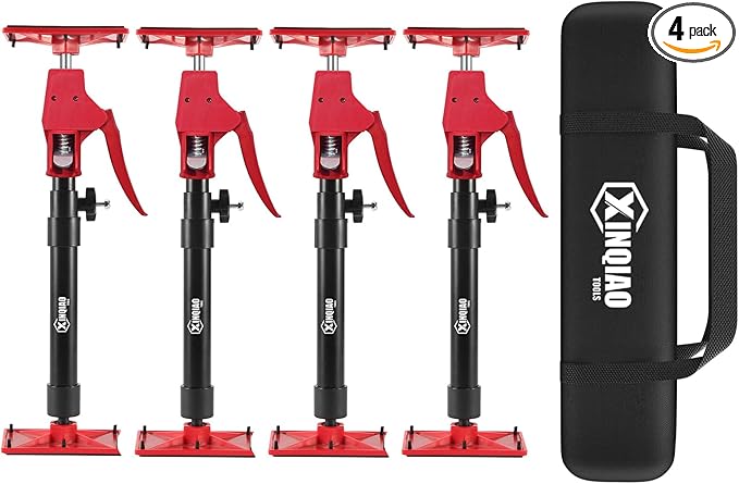 XINQIAO Cabinet Jacks for Installing Cabinets, Light Duty Third Hand Tools Adjustable Support Pole from 15.7 in to 27.6 i...